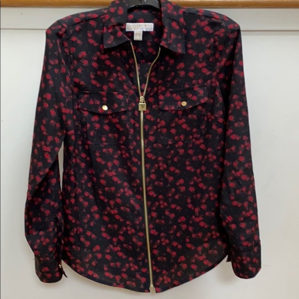 Michael Kors zip down shirt. Size small
